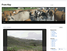 Tablet Screenshot of fromkay.wordpress.com