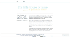 Desktop Screenshot of littlehouseofmine.wordpress.com