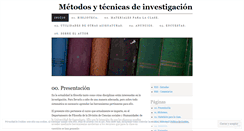 Desktop Screenshot of metodosytecnicasug.wordpress.com