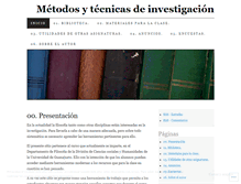 Tablet Screenshot of metodosytecnicasug.wordpress.com