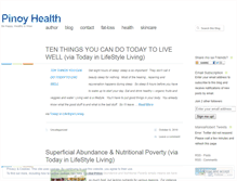 Tablet Screenshot of pinoyhealth.wordpress.com
