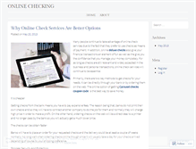 Tablet Screenshot of onlinechecking.wordpress.com
