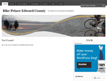 Tablet Screenshot of bikeprinceedwardcounty.wordpress.com
