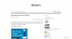 Desktop Screenshot of binat.wordpress.com