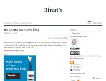 Tablet Screenshot of binat.wordpress.com