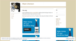 Desktop Screenshot of mirjamjohansson.wordpress.com