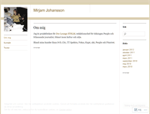Tablet Screenshot of mirjamjohansson.wordpress.com
