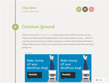 Tablet Screenshot of chipspice.wordpress.com