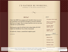 Tablet Screenshot of idratherbeworking.wordpress.com