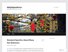 Tablet Screenshot of dailytipsadvice.wordpress.com
