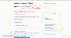 Desktop Screenshot of prettyheadofhair.wordpress.com