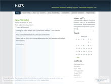 Tablet Screenshot of hatsonline.wordpress.com
