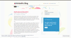 Desktop Screenshot of kristelk.wordpress.com
