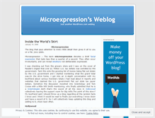 Tablet Screenshot of microexpression.wordpress.com