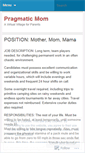 Mobile Screenshot of pragmaticmom.wordpress.com