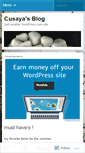 Mobile Screenshot of cusaya.wordpress.com
