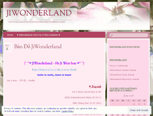 Tablet Screenshot of jiwonderland.wordpress.com