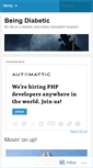 Mobile Screenshot of beingdiabetic.wordpress.com