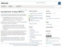 Tablet Screenshot of idealink.wordpress.com