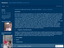 Tablet Screenshot of fannyocta.wordpress.com