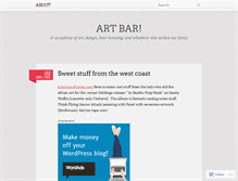 Tablet Screenshot of denverartbar.wordpress.com