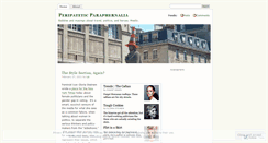 Desktop Screenshot of peripateticparaphernalia.wordpress.com