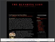 Tablet Screenshot of blushinglion.wordpress.com