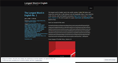 Desktop Screenshot of longestwordinenglish.wordpress.com