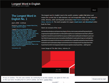 Tablet Screenshot of longestwordinenglish.wordpress.com