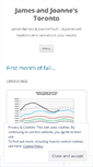 Mobile Screenshot of jamesandjoanne.wordpress.com