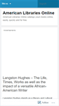 Mobile Screenshot of americanlibrariesonline.wordpress.com