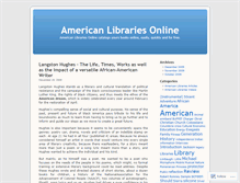 Tablet Screenshot of americanlibrariesonline.wordpress.com