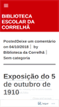 Mobile Screenshot of bibliotecacorrelha.wordpress.com