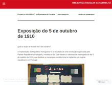 Tablet Screenshot of bibliotecacorrelha.wordpress.com