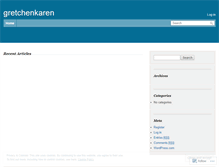 Tablet Screenshot of gretchenkaren.wordpress.com