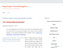 Tablet Screenshot of bloghumanbeingsfirst.wordpress.com