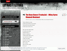 Tablet Screenshot of letraseletras.wordpress.com