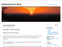 Tablet Screenshot of ambarwahyuni.wordpress.com