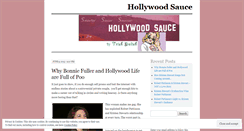 Desktop Screenshot of hollywoodsauce.wordpress.com