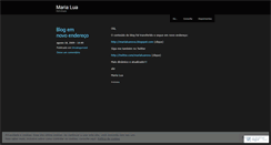 Desktop Screenshot of marialua.wordpress.com