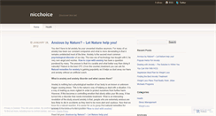 Desktop Screenshot of nicchoice.wordpress.com