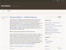 Tablet Screenshot of nicchoice.wordpress.com