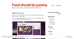 Desktop Screenshot of foodyummers.wordpress.com