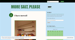 Desktop Screenshot of moresaltplease.wordpress.com