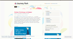 Desktop Screenshot of journeypark.wordpress.com