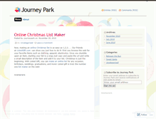 Tablet Screenshot of journeypark.wordpress.com