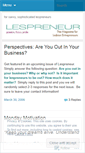 Mobile Screenshot of lespreneur.wordpress.com