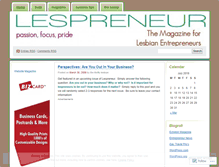 Tablet Screenshot of lespreneur.wordpress.com