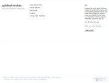Tablet Screenshot of goldleafstrokes.wordpress.com