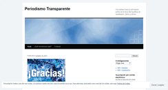 Desktop Screenshot of periodismotransparente.wordpress.com